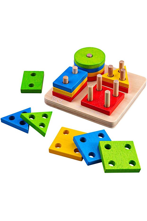 Sorting game - 4 geometric shapes - 1