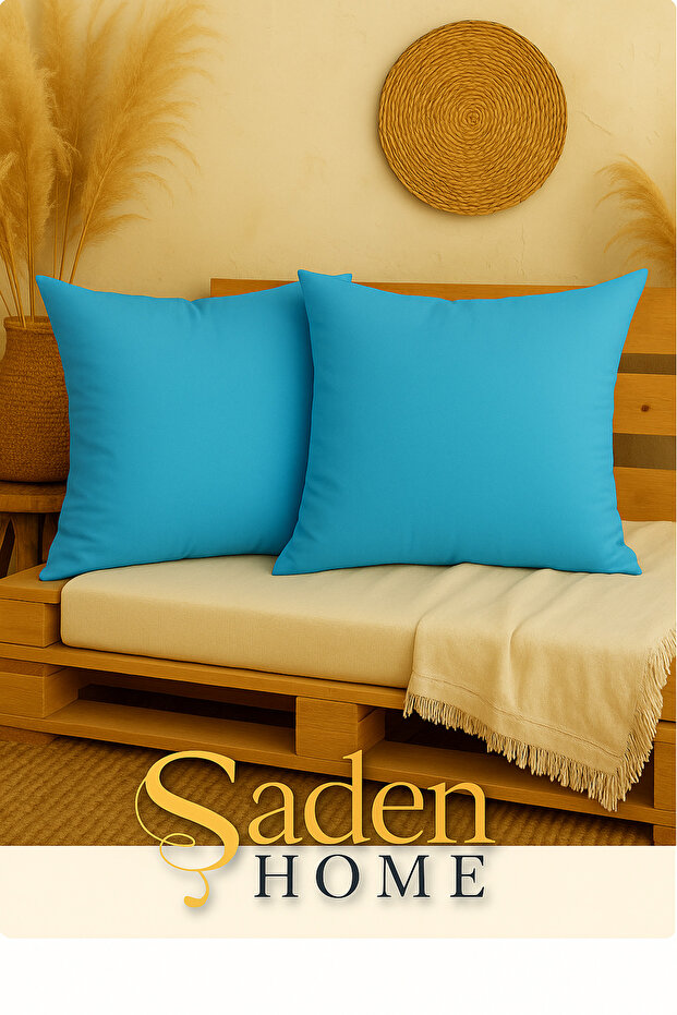 Solid Color 2-Piece Cushion Cover