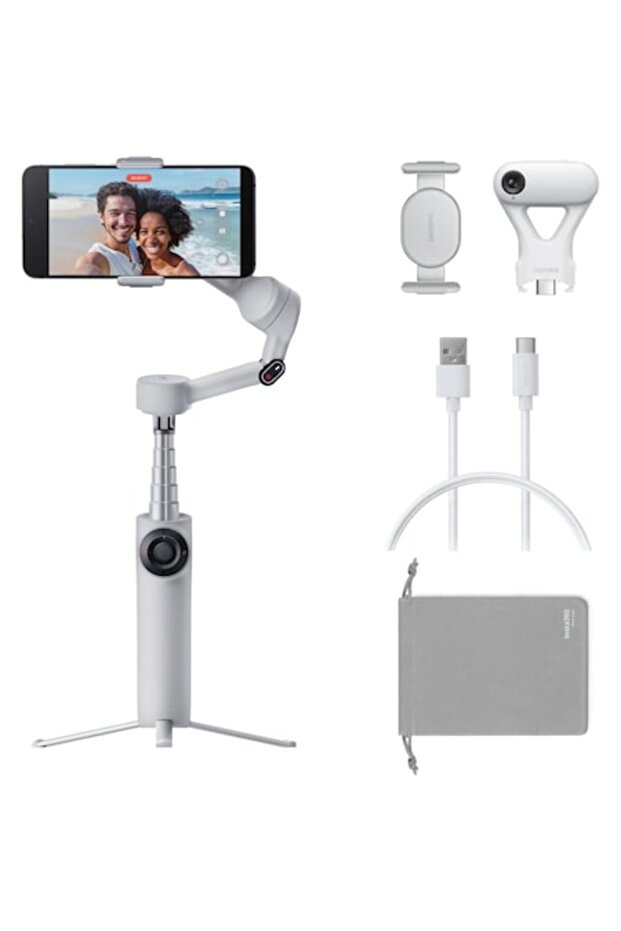 Flow 2 Plus image stabilizer with built-in tripod and selfie stick, 375g, universal - 1