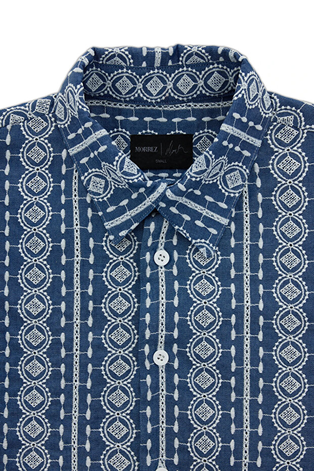 Azure Nakışlı Gömlek - 3