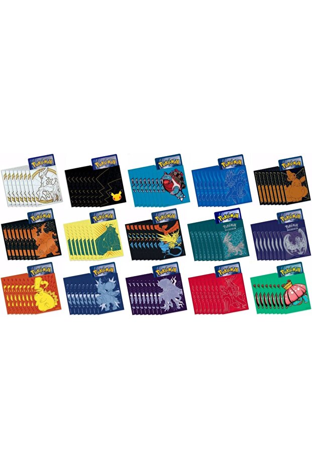 Original 5 Pieces Sleeve, Random Design, Compatible with Pokemon Cards Protection