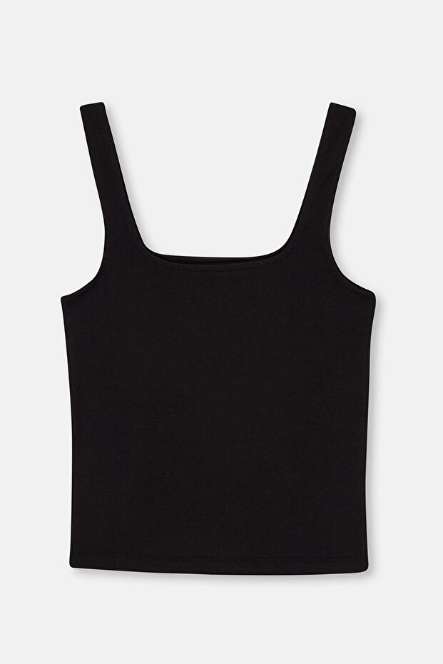 Siyah Askılı Bambu Atlet - 2