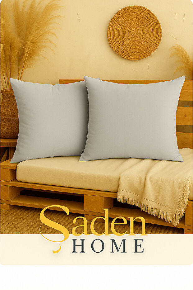 Solid Color 2-Piece Cushion Cover