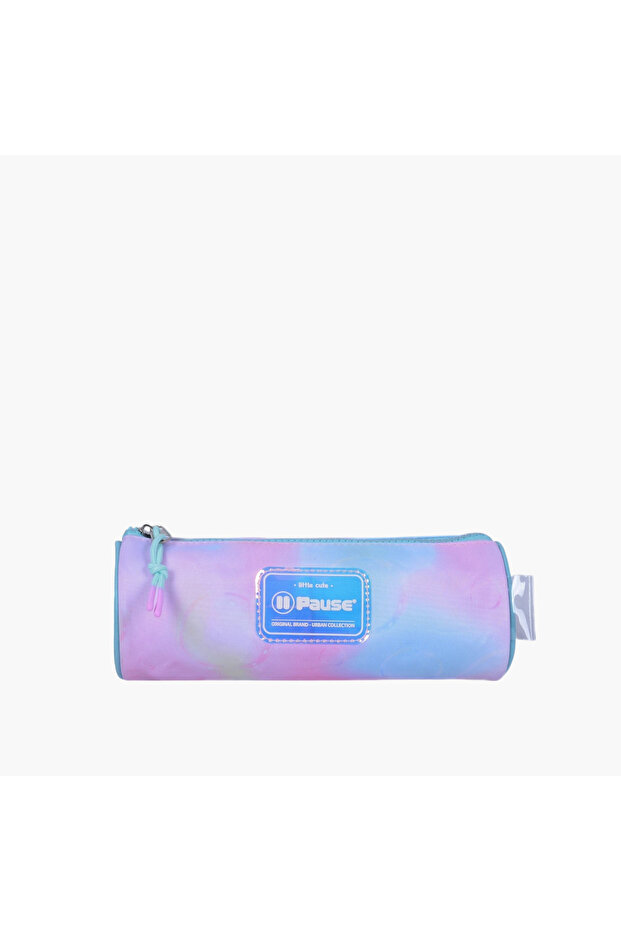 Tie-Dye Print Pencil Pouch with Zip Closure