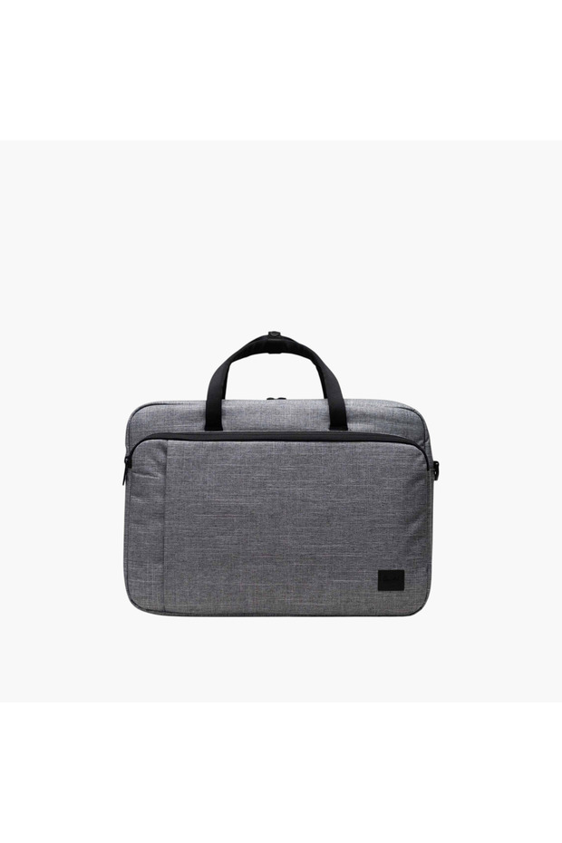 Herschel Supply Co Solid Laptop Bag with Detachable Strap and Zip Closure