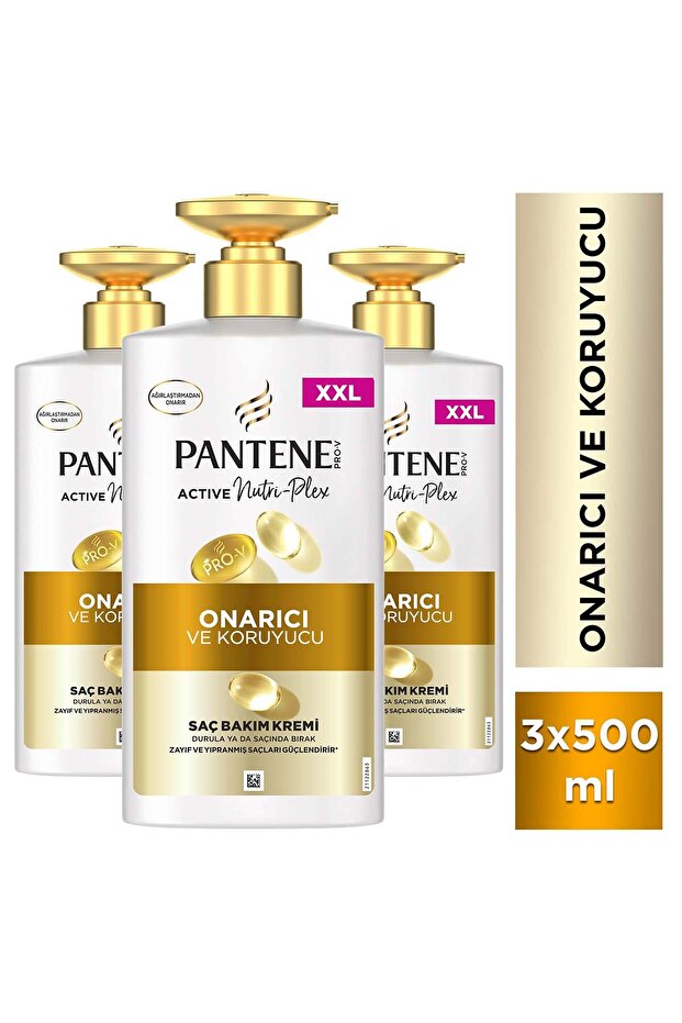 Pantene ONARICI &amp; KORUYUCU SAC KREMI 500ML x 3 ADET