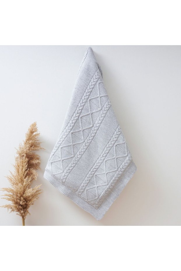 Hand-Knitted Rice Knitting Blanket