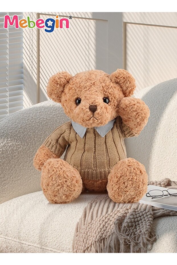 50cm Stuffed Teddy Bear, Unique Shape Teddy Bear, Shaggy Stuffed Brown Bear, Adorable Plush Toy, Mad