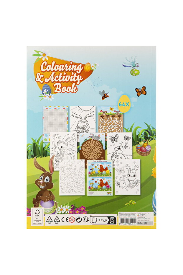 Coloring book and fun activities - Happy Easter - 2