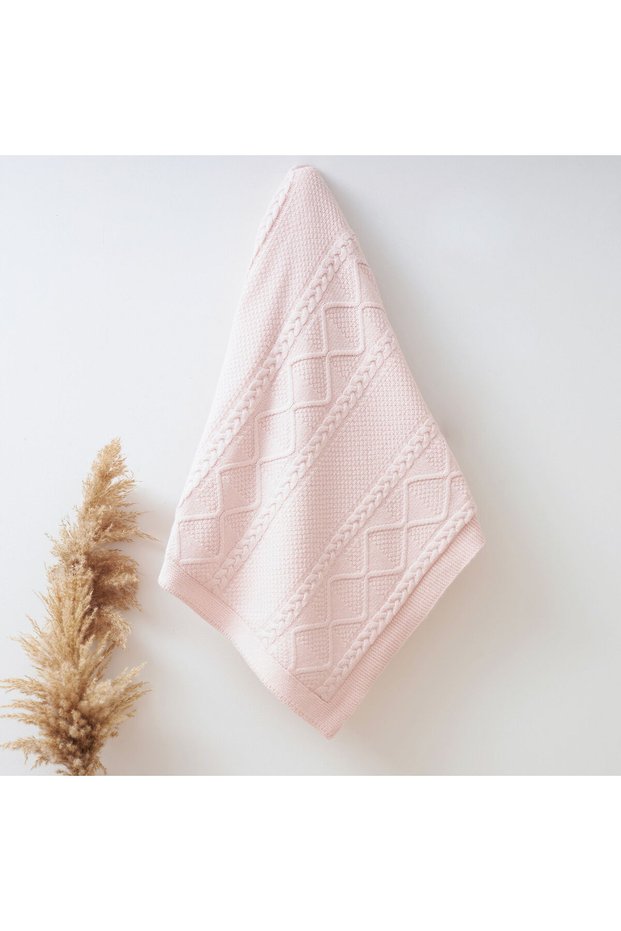 Hand-Knitted Rice Knitting Blanket