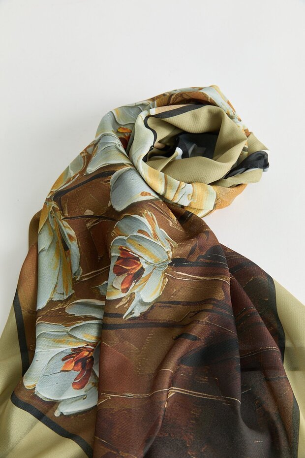 Floş Natural Fly Eşarp Camel - 3