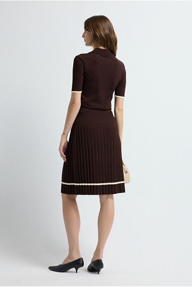 Pliseli Triko Etek - 5