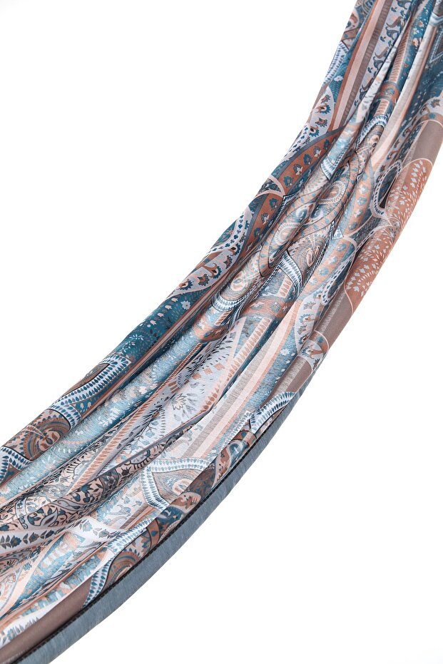 Patterned Soft Shawl Black