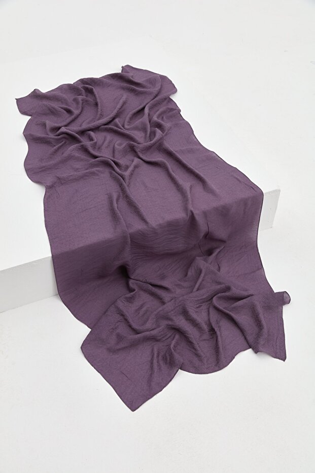 Zigzag Desen Şal Mor - 1