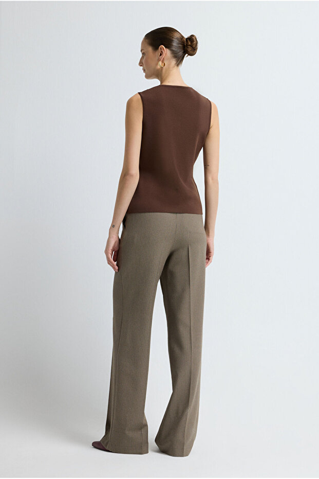 V Yaka Triko Yelek - 5