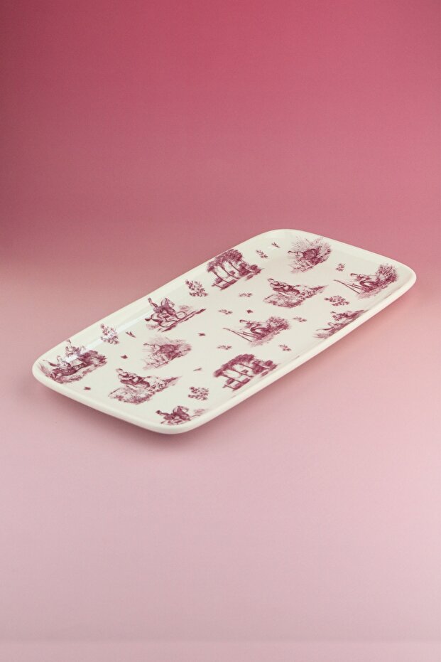 Royal Pink Porcelain Serving Plate/Tray