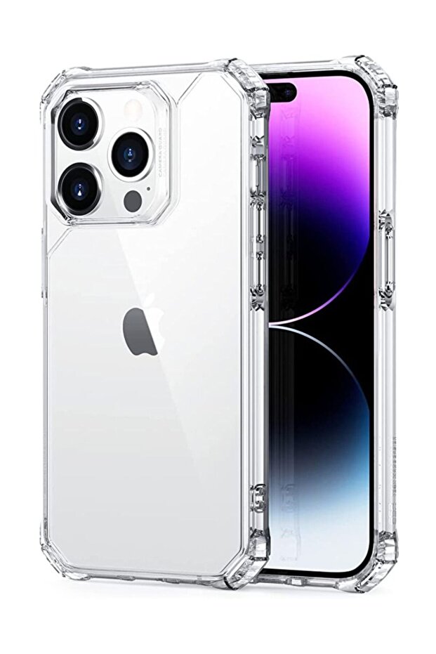 Case for iPhone 11 Pro Max - Non-Yellowing Shockproof Bumper Cover, Anti-Scratch - Clear