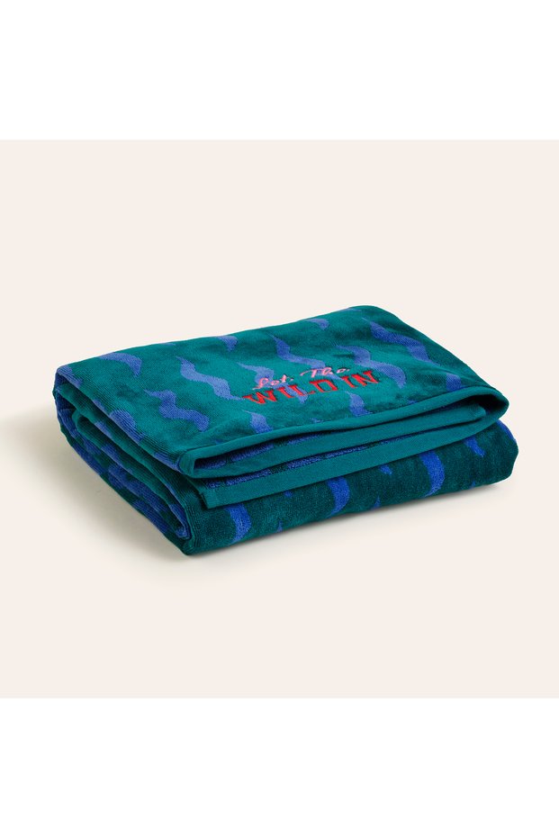 Tabea Green - Blue Bath Towel 90X150 cm