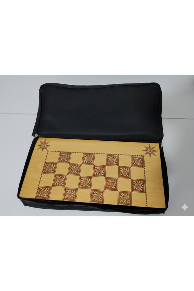 Bag and Puls and Dice Bag for Backgammon 50X25X7Cm Classic Backgammon Case