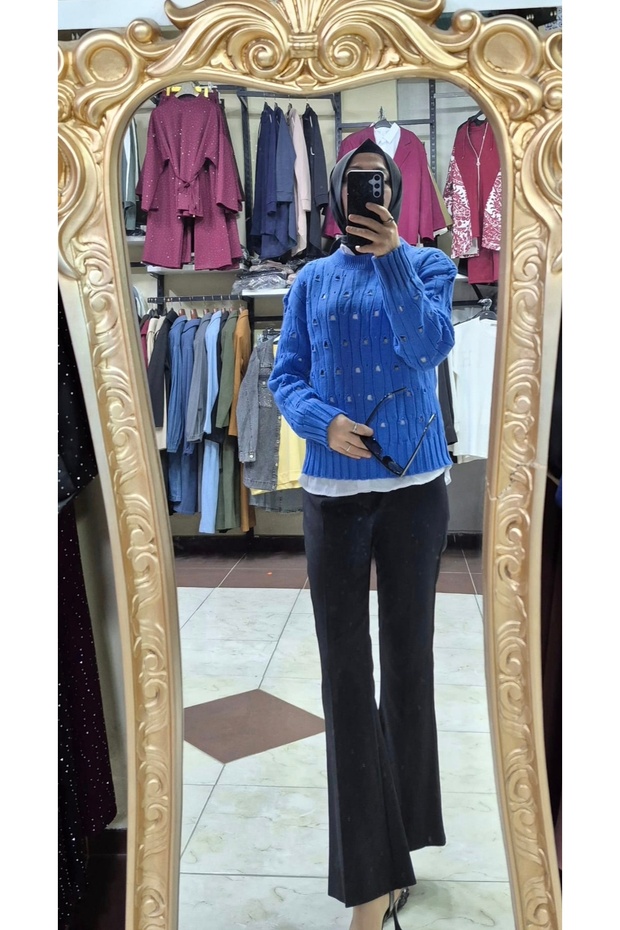 Delikli Triko kazak - 2