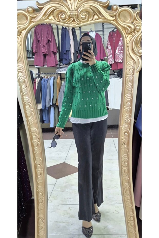 Delikli Triko kazak - 4