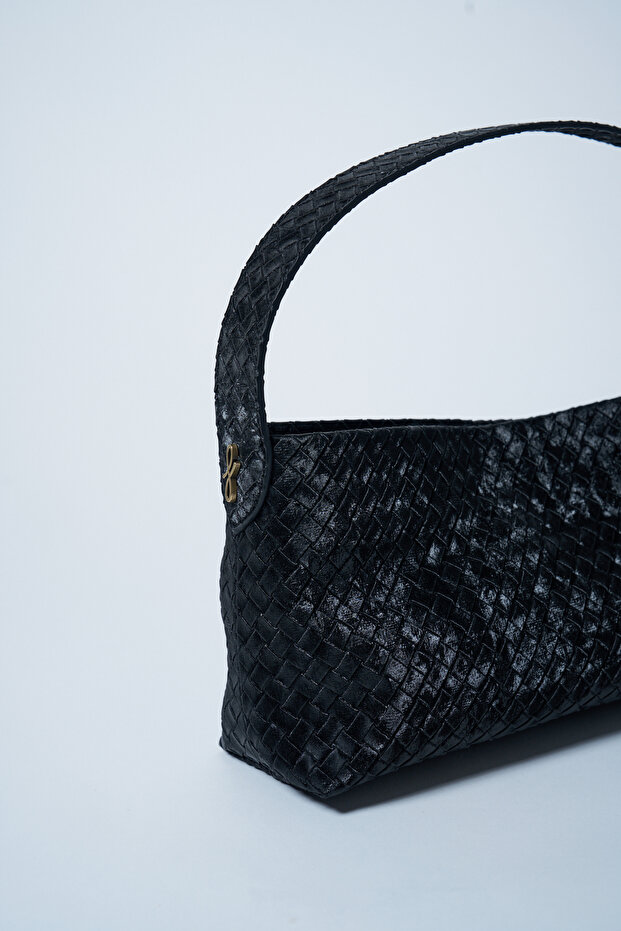 Moss Örgü Çanta Siyah - 4