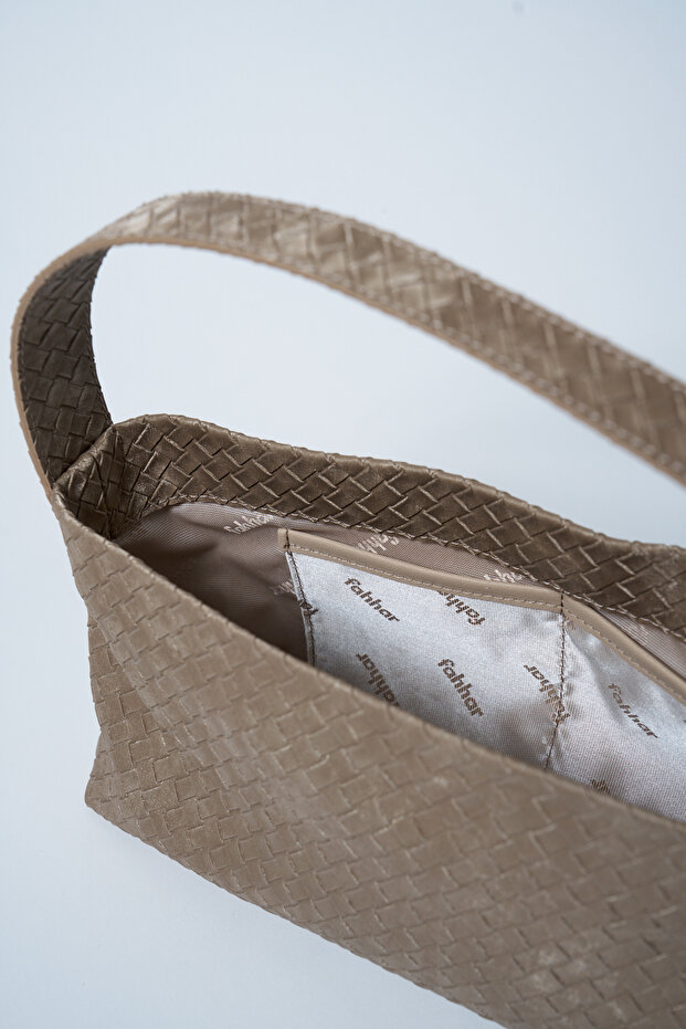 Moss Örgü Çanta Bej - 6