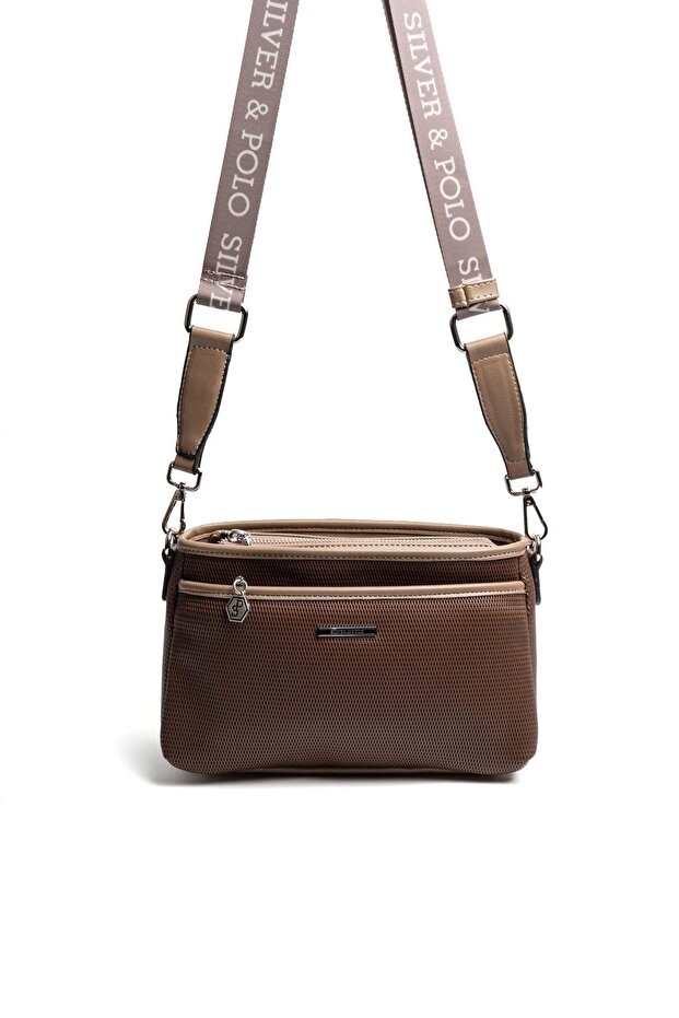 Coffee - Mink Honeycomb Women's Crossbody Bag Sp1184