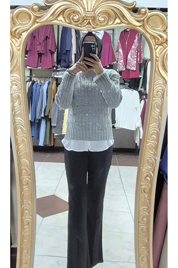 Delikli Triko kazak - 1