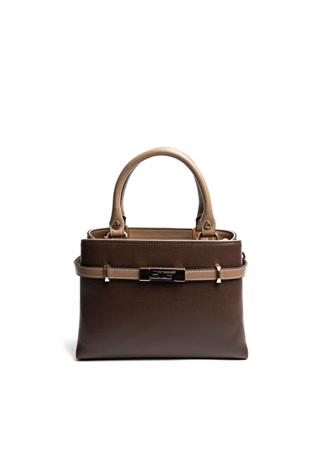 Brown - Mink Plain Women's Handbag Sp1149