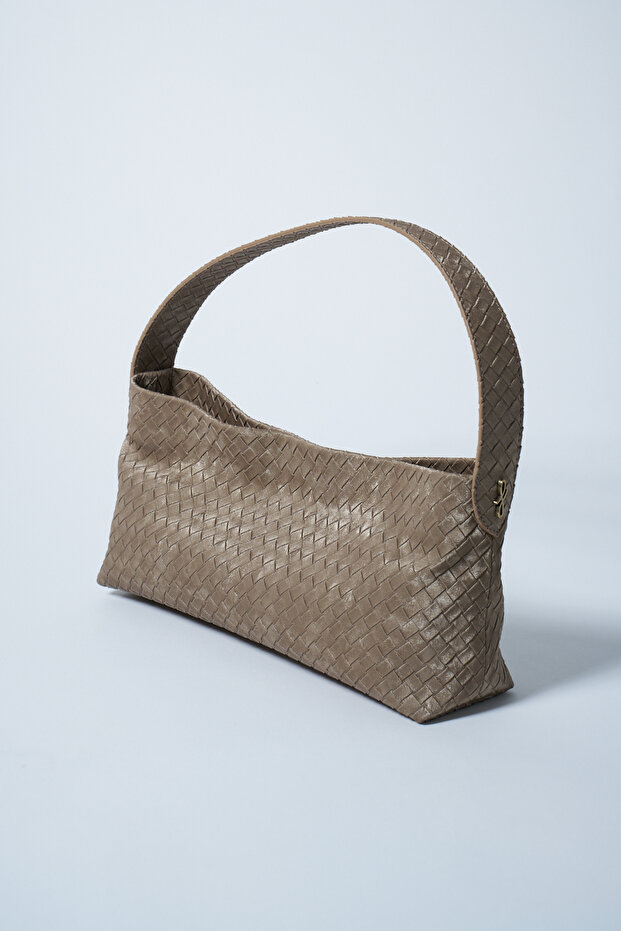 Moss Örgü Çanta Bej - 1