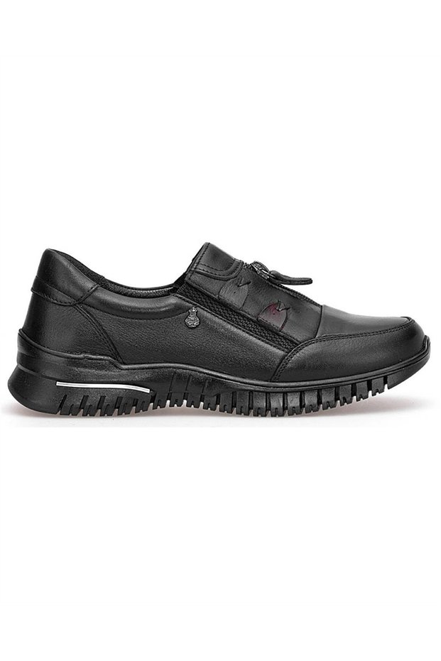 Z006 Women's Black Nata (36-40) Leather Comfort Shoes
