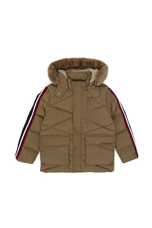 U.S. Polo Assn. Hooded Basic Fit Cut Boys' Coat