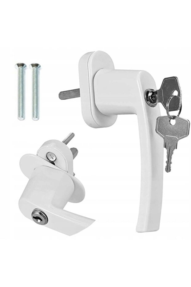 UPVC window handle with lock, MT Malatec, 2 keys, universal model, secure locking - 1