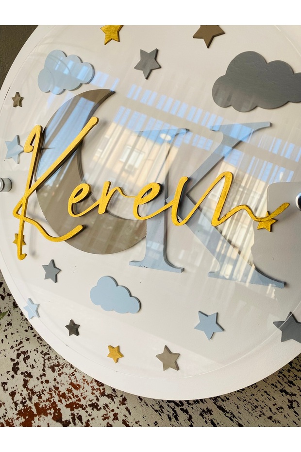 Bebek Odası Kapı Süsü / İsimli Kapı Süsü - 2