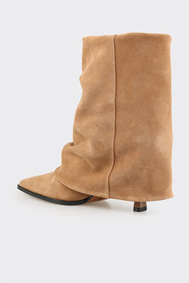 Taba Deri Kadın Klasik Bot - 3