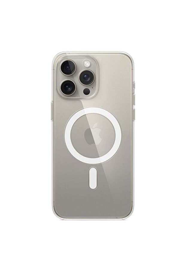 جراب شفاف بتصميم عصري مع MagSafe لجهاز iPhone 15 Pro Max
