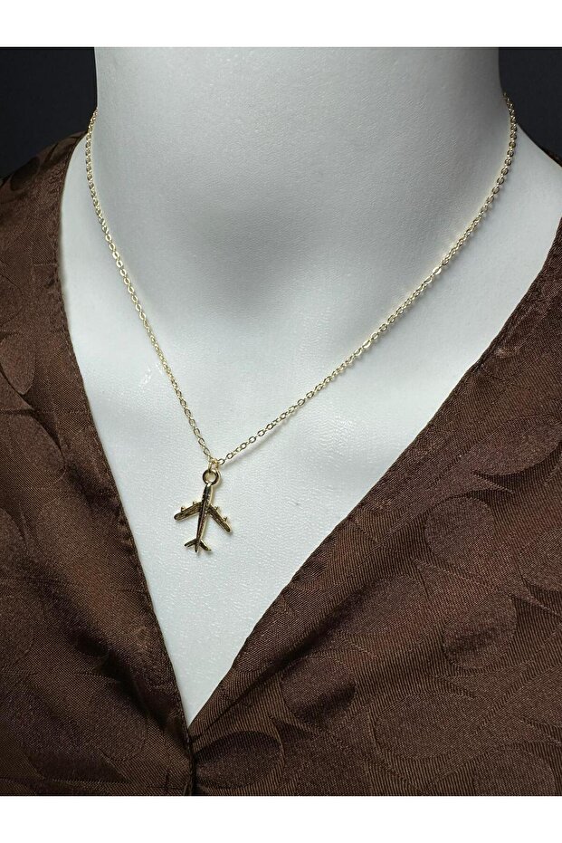 Elegant Airplane-Shaped Necklace, Sky-Themed Necklace