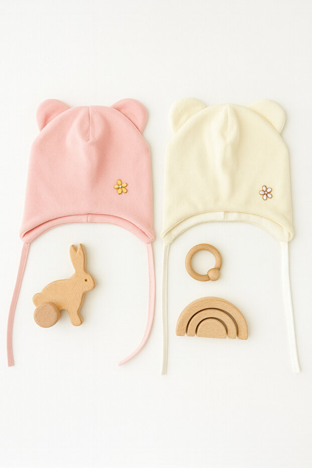 Fleece on the Outside, 100% Cotton on the Inside, Baby Beanie