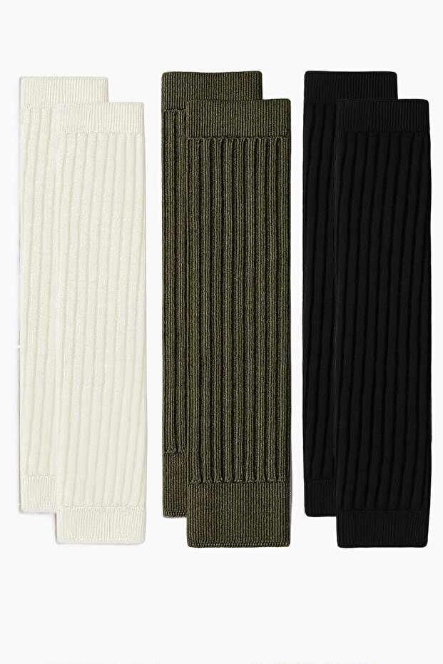 3 قطع من الجوارب القطنية السميكة الأساسية - 1