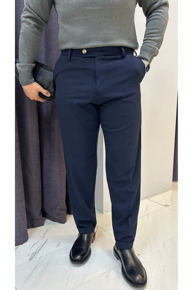 Boyfriend Fabric Pants
