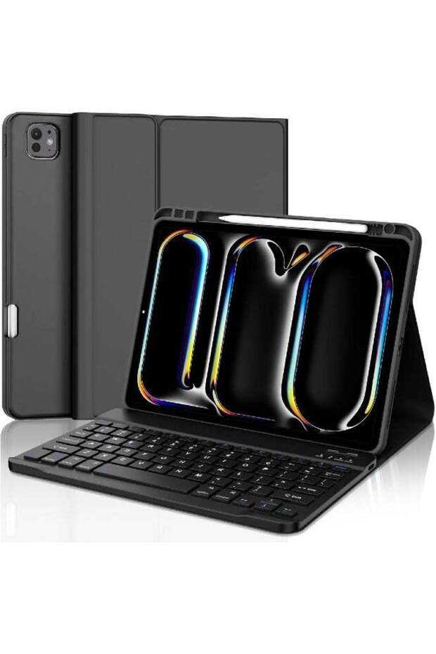 iPad Pro 11 inch Case with Keyboard (M4) 2024 - Detachable Bluetooth, Auto Sleep/Wake, Pencil