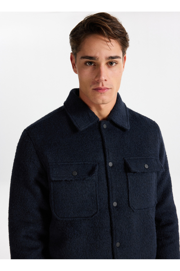 Normal Koyu Lacivert Erkek Ceket ONSGIO LF PADDED JACKET OTW - 3
