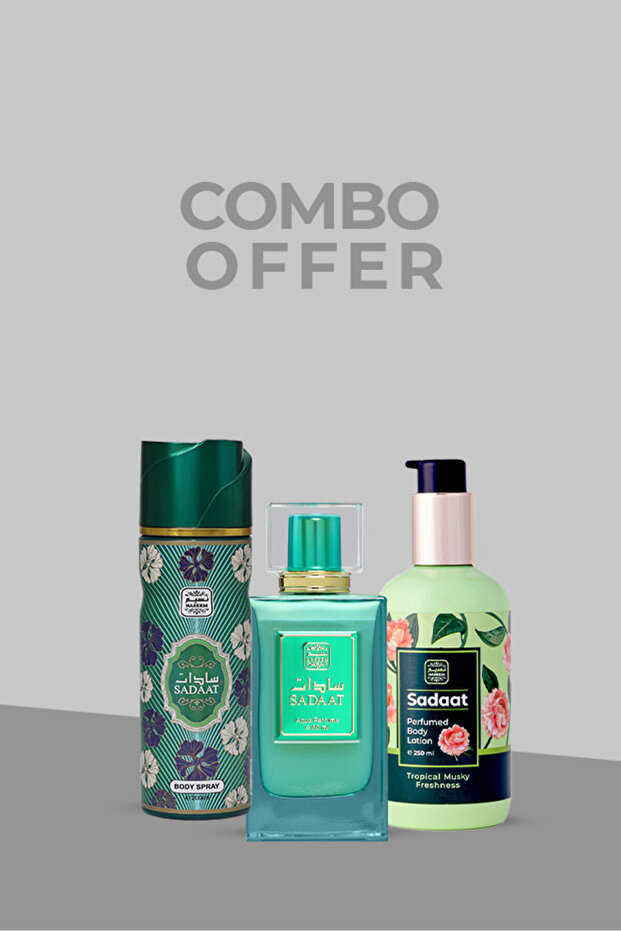 Sadaat Family Combo(Sadaat EDP -80ml, Body lotion-250gm,Body Spray-200ml) |Pack of 3|
