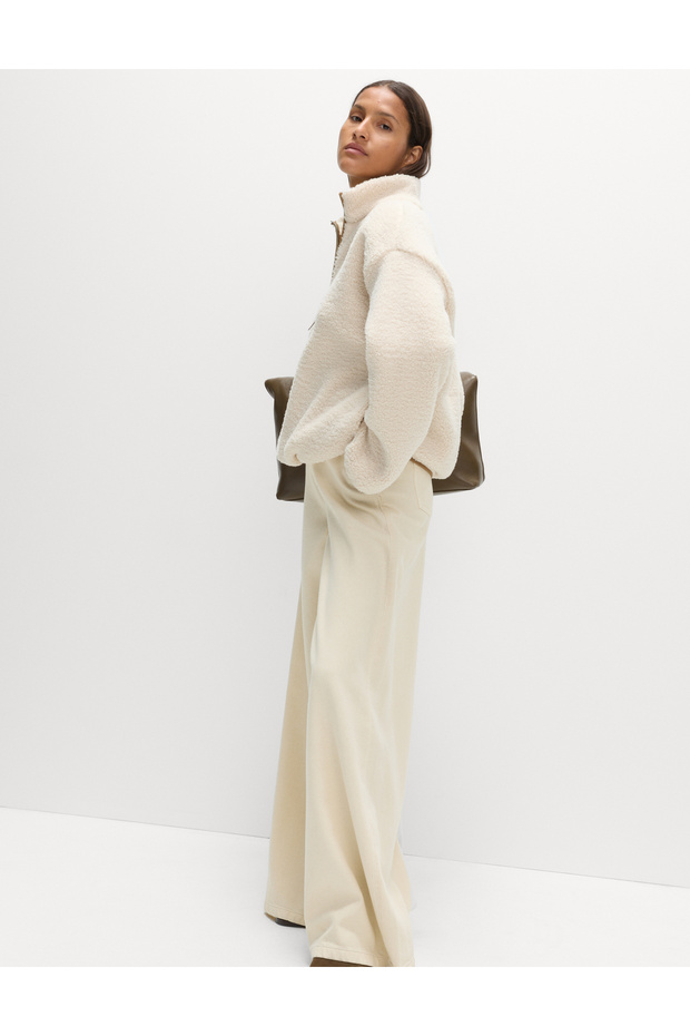 Peluş Fermuarlı Sweatshirt - 6