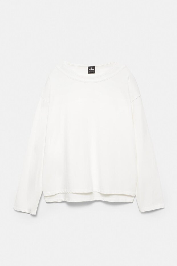 Çift kat uzun kollu tişört - 5