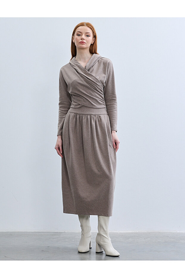 FUSTA ORME DE LUNGIME MIDI CU FORMA DE VAZO - 1