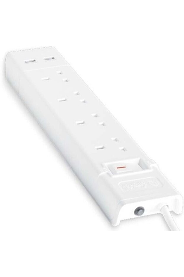 مشترك كهرباء ٤ منافذ ٥ متر مع ٢ منفذ USB ٢.١ أمبير (صنع سعودي)