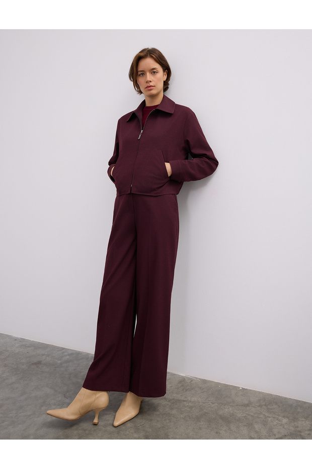 VISKON KARISIM FERMUARLI BOMBER CEKET - 6