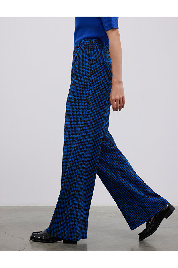Kazayagi Patterned Wide Leg Pants - 4